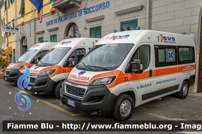 Peugeot Boxer IV serie
Società Volontaria di Soccorso Livorno
Allestita Maf
Codice Automezzo: 35, 33 e 32
Parole chiave: Peugeot Boxer_IVserie Ambulanza