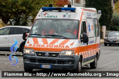 Fiat Ducato III serie
Pubblica Assistenza Collesalvetti (LI)
Allestito Mariani Fratelli
Codice Automezzo: 12
Parole chiave: Fiat Ducato_IIIserie Ambulanza