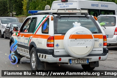 Opel Frontera I serie
Pubblica Assistenza Collesalvetti (LI)
Allestito Mariani Fratelli
Codice Automezzo: 13
Parole chiave: Opel Frontera_Iserie Ambulanza