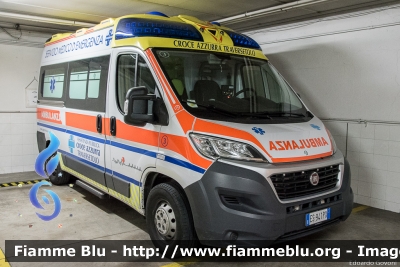 Fiat Ducato X290
Pubblica Assistenza Croce Azzurra Traversetolo (PR)
Codice Automezzo: 3
Allestita Ambitalia
Parole chiave: Fiat Ducato_X290 Ambulanza