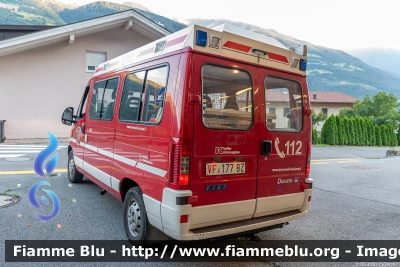 Fiat Ducato 4x4 III serie
Vigili del Fuoco
Unione Distrettuale della Bassa Val Venosta
Corpo Volontario di Ciardes (BZ)
Bezirksverband Untervinschgau
Freiwillige Feuerwehr Tschars
Allestimento Kofler Fahrzeugbau
VF 177 BZ
Parole chiave: Fiat Ducato_4x4_IIIserie