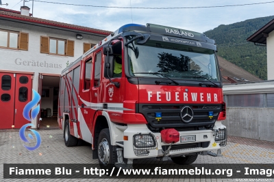 Mercedes-Benz Actros 1841 II serie
Vigili del Fuoco
Unione distrettuale di Merano
Corpo Volontario di Rablà (BZ)
Freiwillige Feuerwehr Rabland
Allestimento Marte
VF 193 BZ
Parole chiave: Mercedes-Benz Actros_1841_IIserie VF193BZ