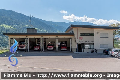 Parcines (BZ) 
Vigili del Fuoco
Unione distrettuale di Merano
Corpo Volontario di Parcines (BZ) 
Freiwillige Feuerwehr Partschins 

Parole chiave: Parcines (BZ)