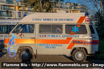 Volkswagen Tranporter T3 Syncro
Associazione Pubblica Assistenza Montecastelli Pisano (PI)
Alletita Medical Cemp
*Dismessa e regalata in Senegal*
Parole chiave: Volkswagen Tranporter_T3_Syncro Ambulanza