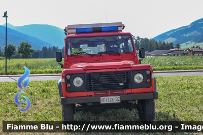 Land-Rover Defender 90
Vigili del Fuoco
Unione Distrettuale Alta Pusteria
Corpo Volontario di Dobbiaco (BZ)
Bezirksverband Oberpustertal
Freiwillige Fuerwehr Toblach
Allestito Brandschutz
VF 22K BZ
Parole chiave: Land-Rover Defender_90 VF22KBZ