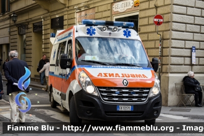 Renault Master IV serie
Misericordia di Firenze (FI)
Allestita Mariani Fratelli
CODICE AUTOMEZZO: 121
Parole chiave: Renault Master_IVserie Ambulanza