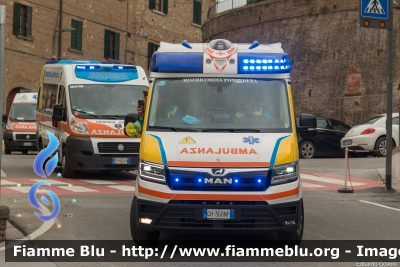 Man TGE
Misericordia Pontedera (PI)
Allestita Ambitalia - QTX
Codice Automezzo: 54
Parole chiave: Man TGE Ambulanza