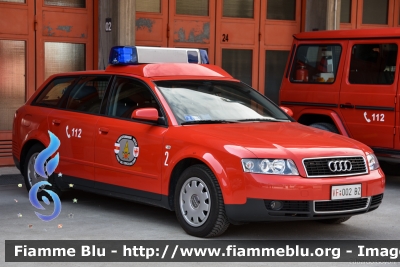 Audi A4 Avant III serie
Vigili del Fuoco
Corpo Permanente di Bolzano
Berufsfeuerwehr Bozen
Autocomando
VF 002 BZ
Parole chiave: Audi A4_Avant_IIIserie VF002BZ