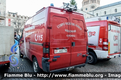 Fiat Ducato II serie
Vigili del Fuoco
Unione Distrettuale di Trento
Corpo Volontario di Cognola (TN)
Allestimento Brandschutz
VF A83 TN
Parole chiave: Fiat Ducato_IIserie VFA81TN Santa_BArbara_2019