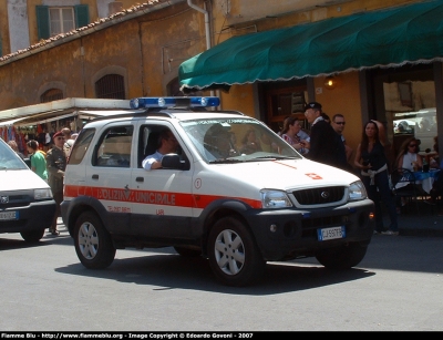 Daihatsu Terios I serie
Polizia Municipale Casciana Terme Lari (PI)
Proveniente dalla dotazione del comune di Lari
Parole chiave: Daihatsu Terios_Iserie