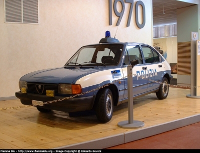 Alfa Romeo Alfasud II serie
Polizia di Stato
Squadra Volante 
Esemplare esposto presso il Museo delle auto della Polizia di Stato
POLIZIA 60920
Parole chiave: Alfa-Romeo Alfasud_IIserie POLIZIA60920