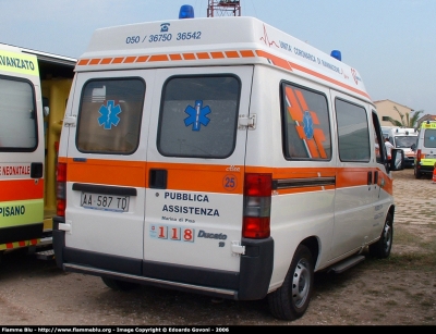 Fiat Ducato II serie
25 - Pubblica Assistenza Litorale Pisano (PI)
Allestita Mariani Fratelli
*Dismessa*
Parole chiave: Fiat Ducato_IIserie Ambulanza