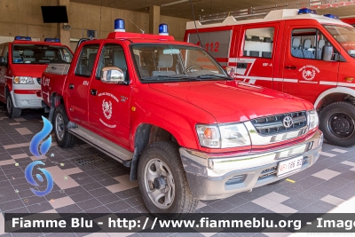 Toyota Hilux II serie
Vigili del Fuoco
Unione Distrettuale di Bolzano
Corpo Volontario di Longomoso Collalbo (BZ)
Freiwillige Feuerwehr Lengmoos Klobenstein
VF 186 BZ
Parole chiave: Toyota Hilux_IIserie VF186BZ