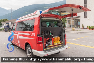 Volkswagen Transporter T5 restyle
Vigili del Fuoco
Unione Distrettuale della Bassa Val Venosta
Corpo Volontario di Silandro (BZ)
Bezirksverband Untervinschgau
Freiwillige Feuerwehr Schlanders
Allestimento Brandschutz Rosenbauer
VF FW 33N
Parole chiave: Volkswagen Transporter_T5_restyle VFFW33N