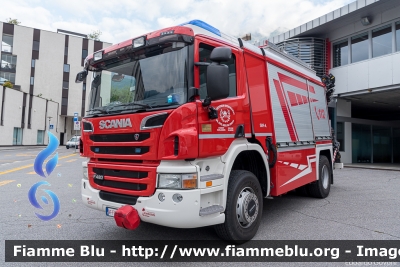 Scania P420
Vigili del Fuoco
Unione Distrettuale della Bassa Val Venosta
Bezirksverband Untervinschgau
Ospitato dal Corpo Volontario di Silandro (BZ)
Allestimento Brandschutz Rosenbauer
VF FW 36A
Parole chiave: Scania P420 VFFW36A