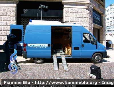 Fiat Ducato Maxi II serie 
Polizia di Stato 
 Artificeri
Parole chiave: Fiat Ducato Maxi II serie Artificieri Polizia