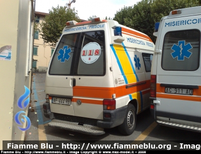 Volkswagen Transporter T4
Misericordia di Fiesole (FI)
Ambulanza Allestita Grazia
Parole chiave: Volkswagen Transporter_T4 Ambulanza 