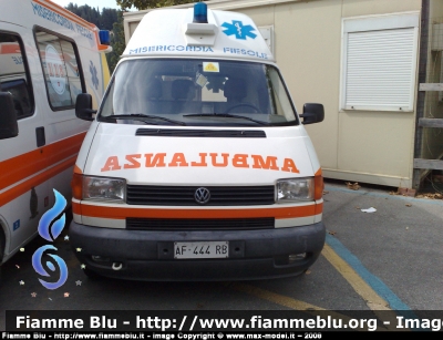 Volkswagen Transporter T4
Misericordia di Fiesole (FI)
Ambulanza Allestita Grazia
Parole chiave: Volkswagen Transporter_T4 Ambulanza