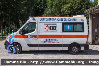 Renault Master IV serie
Nico Soccorso - Migliarino
Veicolo Nico 25
Postazione 118 Ferrara
Convenzionato con il 
118 Ferrara Soccorso
Allestimento MAF
Parole chiave: Renault Master_IVserie Ambulanza