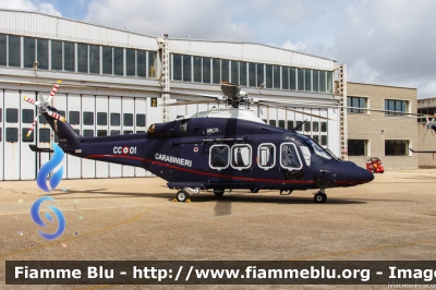 Agusta Westland AW139
Carabinieri
Raggruppamento Aeromobili
Centro Elicotteri di Pratica di Mare (RM)
Fiamma 01
Parole chiave: Agusta_Westland AW139 CC01