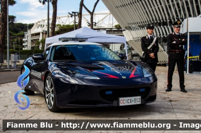 Lotus Evora S
Carabinieri
Nucleo Operativo Radiomobile
CC CX 312
Parole chiave: Lotus Evora_S CCCX312