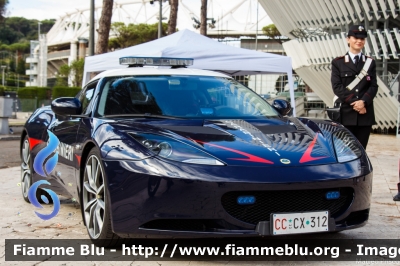 Lotus Evora S
Carabinieri
Nucleo Operativo Radiomobile
CC CX 312
Parole chiave: Lotus Evora_S CCCX312