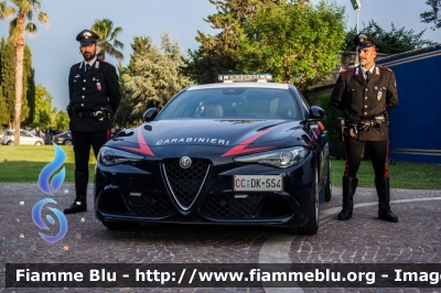 Alfa Romeo Nuova Giulia Quadrifoglio
Carabinieri
Nucleo Operativo e RadioMobile di Roma
CC DK 554

203° Anniversario
dell'Arma dei Carabinieri
Parole chiave: Alfa_Romeo Nuova_Giulia_Quadrifoglio CCDK554 festa_carabinieri_2017