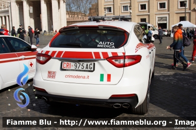 Maserati Levante
Croce Rossa Italiana
Comitato di Modena
Allestita da Olmedo Group
CRI 975 AG
Parole chiave: Maserati Levante CRI975AG