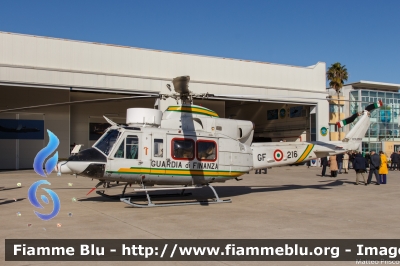 Agusta Bell AB412 HP
Guardia di Finanza
Reparto Operativo Aereonavale
Sezione Aerea di Bolzano
GF 216
Parole chiave: Agusta_Bell AB412_HP GF216