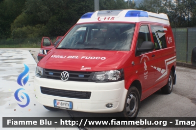 VolksWagen T5 Restyle
Vigili del Fuoco
Distretto di Pergine Valsugana
Corpo Volontario di Frassilongo (TN)
allestimento  Brandschutz-Rosenbauer
VF 8K9 TN
Parole chiave: VolksWagen T5_Restyle VF8K9TN