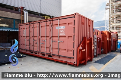 Container Magazzino K57
Vigili del Fuoco
Corpo Permanente di Bolzano
Berufsfeuerwehr Bozen
