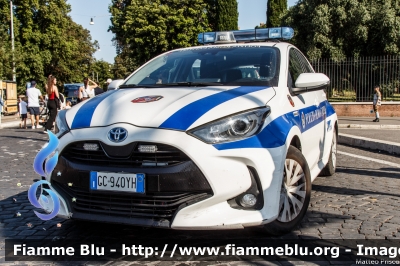 Toyota Yaris Hybrid IV serie
Polizia Roma Capitale
Allestimento Elevox
Codice Automezzo: 576
Parole chiave: Toyota Yaris_Hybrid_IVserie