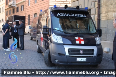 Fiat Ducato X250
Carabinieri
Corazzieri
Servizio Sanitario
Allestita Odone
CC CN 696
Parole chiave: Fiat_Ducato_X250 CCCN696