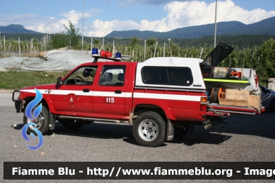 Toyota Hilux II serie
Vigili del Fuoco
Distretto di Fondo
Corpo Volonatrio di Romallo (TN)
VF C39 TN
Parole chiave: Toyota Hilux_IIserie VFC39TN