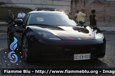 Lotus Evora
Carabinieri
CC CX 313
Parole chiave: Lotus Evora CCCX313