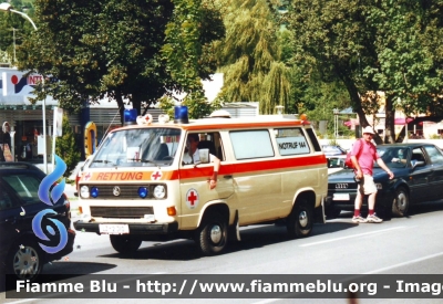 Volkswagen Transporter T3
Österreich - Austria
Österreichische Rote Kreuz
Bezirksstelle Lienz (Tirol)
Croce Rossa Lienz
Parole chiave: Volkswagen Transporter_T3 Ambulanza