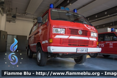 Volkswagen Transporter T3
Vigili del Fuoco
Unione Distrettuale Merano - Bezirksverband Meran
Corpo Volontario di Lana - Freiwillige Feuerwehr Lana (BZ)
VF 0HF BZ
Parole chiave: Volkswagen Transporter_T3 VF0HFBZ