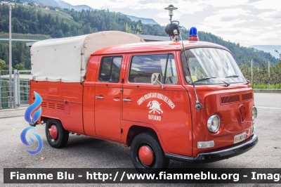 Volkswagen Transporter T2
Vigili del Fuoco
Unione Distrettuale Merano - Bezirksverband Meran
Corpo Volontario di Rifiano - Freiwillige Feuerwehr Riffian (BZ)
VF 1K0 BZ
Parole chiave: Volkswagen Transporter_T2 VF1K0TN