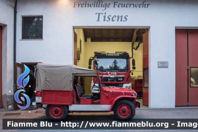 Fiat Campagnola I serie
Vigili del Fuoco
Unione Distrettuale Merano - Bezirksverband Meran
Corpo Volontario di Tesimo - Freiwillige Feuerwehr Tisens (BZ)
VF 1N9 BZ
Parole chiave: Fiat Campagnola_Iserie VF1N9BZ