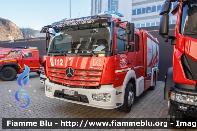 Mercedes-Benz Atego 1530 IV serie
Vigili del Fuoco
Unione Distrettuale di Bolzano
Corpo Volontario di Oltrisarco Aslago - Bolzano
Freiwillige Feuerwehr Oberau Haslach - Bozen
AutoPompa Serbatoio 
Allestimento Kofler Farhzeugbau
VF FW 27D
Parole chiave: Mercedes-Benz Atego_1530_IVserie VF27DBZ Civil_Protect_2018