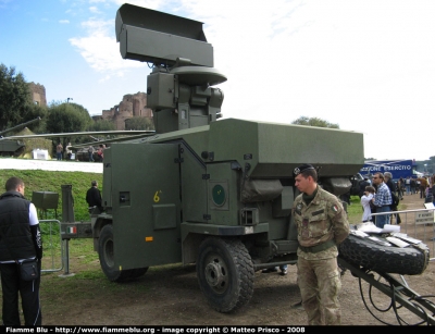 Skyguard-Aspide
Esercito Italiano
Posto di comando con radar per la scoperta dei bersagli e la guida della batteria
Parole chiave: Skyguard-Aspide