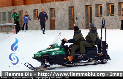 Motoslitta Bombardier 1000cc
Corpo Forestale dello Stato
Soccorso Alpino
