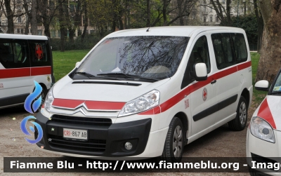 Citroën Jumpy III serie
Croce Rossa Italiana
 Comitato Locale di Vigevano
 CRI 867AB
Parole chiave: Lombardia (PV) Automedica Citroen Jumpy_IIIserie CRI867AB Stramilano_2014