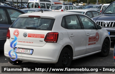 Volkswagen Polo V serie
Croce Bianca - Direzione provinciale
 Weisses Kreuz - Landesleitung
 PC ZS0KX
Parole chiave: Volkswagen Polo_Vserie Reas_2015 PCZS0KX