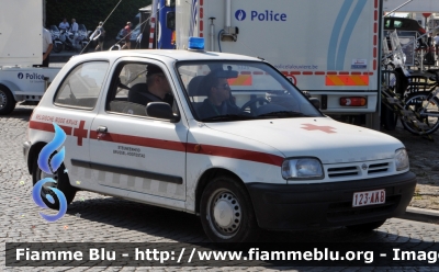 Nissan Micra I serie
Koninkrijk België - Royaume de Belgique - Königreich Belgien - Belgio
Croix Rouge de Belgique - Belgische Rode Kruis 
Incoronazione del nuovo Re Philippe 21/07/2013
Parole chiave: Nissan Micra_Iserie