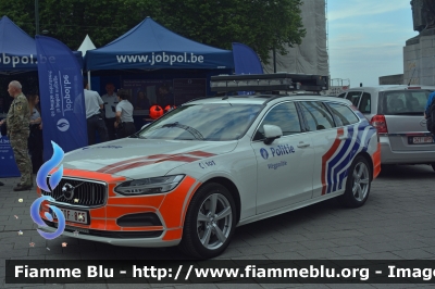 Volvo V90
Koninkrijk België - Royaume de Belgique - Königreich Belgien - Belgio
Police Fédérale
Wegpolitie - Polizia Stradale
