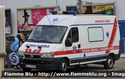 Fiat Ducato III serie
Slovenská Republika - Slovacchia 
Všeobecnej Nemocnice S Poliklinikou Lučenec - Ospedale Generale Policlinico Lučenec
Parole chiave: Fiat Ducato_IIIserie Ambulanza