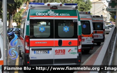 Fiat Ducato X290
Pubblica Assistenza Croce Verde Albissola Superiore SV
 M 40
Allestito MAF
Parole chiave: Liguria (SV) Ambulanza Fiat Ducato_x290