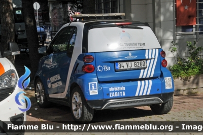 Smart ForTwo
Türkiye Cumhuriyeti - Turchia
İstanbul Büyükşehir Zabita - Polizia locale Area Metropolitana Istambul
