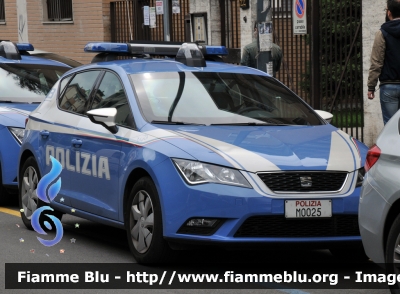 Seat Leon III serie
Polizia di Stato
 Squadra Volante
 Allestimento NCT Nuova Carrozzeria Torinese
 Decorazione Grafica Artlantis
 Polizia M0025
Parole chiave: Seat Leon_IIIserie PoliziaM0025